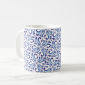 Azulejos Blumenmuster Kaffeetasse (Vorderseite Links)