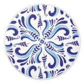 Azulejos Blumenmuster Keramikknauf (Vorderseite)