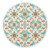 💙 💛 Azulejos Coastal Mocha Keramikknauf (Vorderseite)