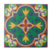 💛 🧡 💚 Azulejos, dekoratives Muster aus Lissabon Fliese (Vorderseite)