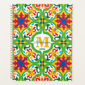 💛 🧡 💚 Azulejos, dekoratives Muster, benutzerdef Planer (Vorderseite)