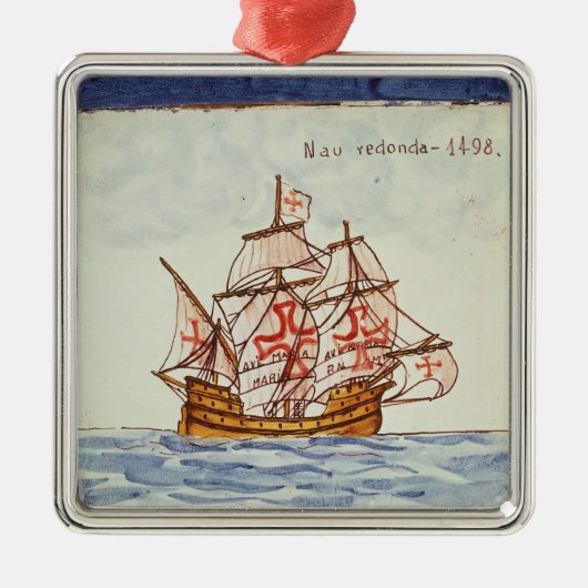 Azulejos Fliese, die ein Schiff, von Sagres Ornament Aus Metall (Vorne)