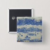 Azulejos Fliesen, die das Praca darstellen, tun Button (Vorne & Hinten)