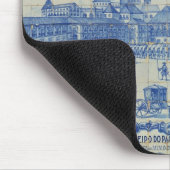 Azulejos Fliesen, die das Praca darstellen, tun Mousepad (Ecke)