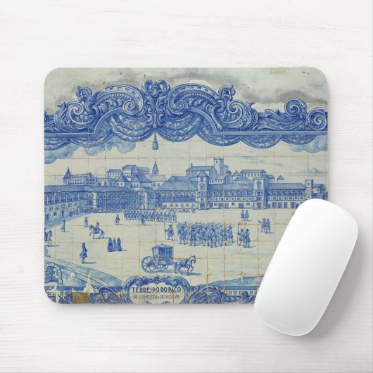Azulejos Fliesen, die das Praca darstellen, tun Mousepad (Mit Mouse)
