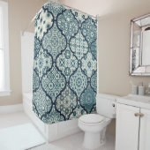 Azulejos-Fliesen-Fliesen mit arabischer Dekoration Duschvorhang (Beispiel)