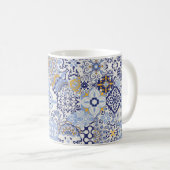 Azulejos Fliesen Patchwork. Nahtloses farbenfrohes Kaffeetasse (VorderseiteRechts)