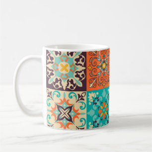 Azulejos Fliesen Portugiesisch Boho Patchwork Kaffeetasse