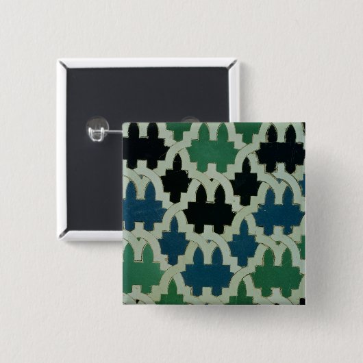 Azulejos Fliesen vom Thron der Sultane Button (Vorne & Hinten)