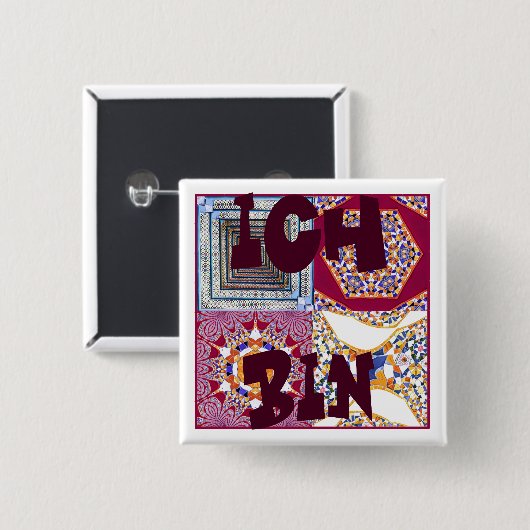 Azulejos Geometric Tiles mit einer CG-Drehung Button (Vorne & Hinten)