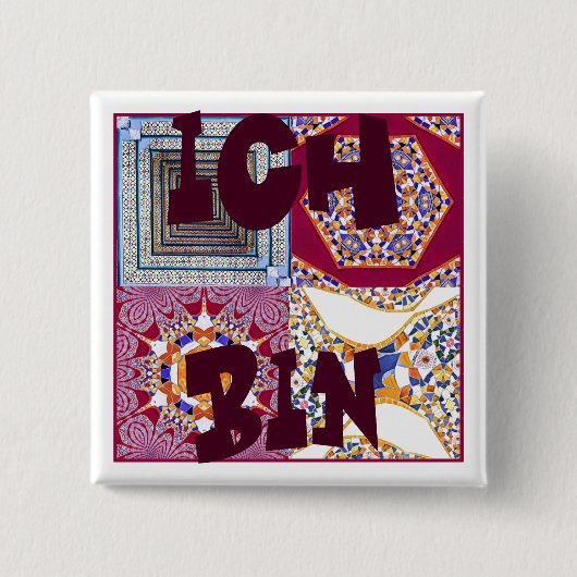 Azulejos Geometric Tiles mit einer CG-Drehung Button (Vorderseite)