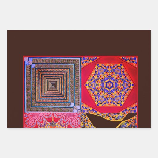 Azulejos Geometric Tiles mit einer CG-Drehung Geschenkpapier Set (Vorderseite 3)