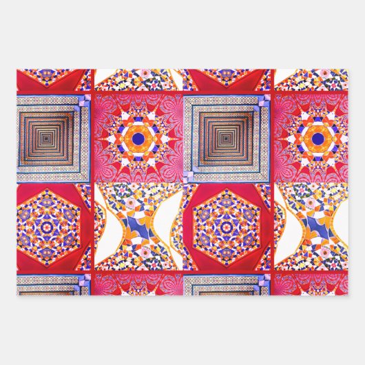 Azulejos Geometric Tiles mit einer CG-Drehung Geschenkpapier Set (Vorderseite 2)