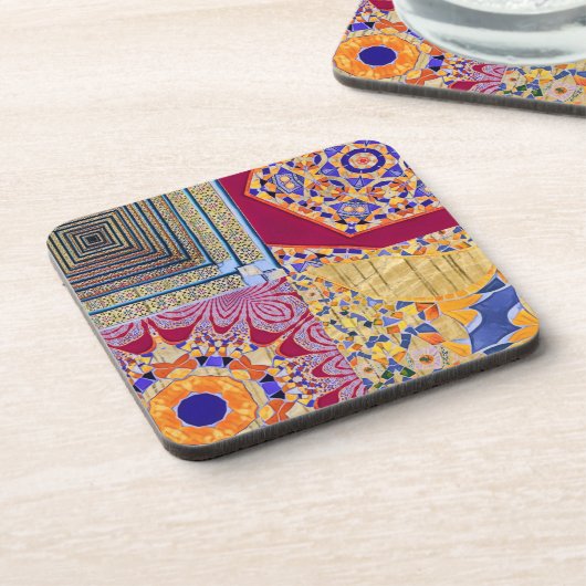 Azulejos Geometric Tiles mit einer CG-Drehung Getränkeuntersetzer (Linke Seite)