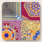 Azulejos Geometric Tiles mit einer CG-Drehung Getränkeuntersetzer (Vorderseite)