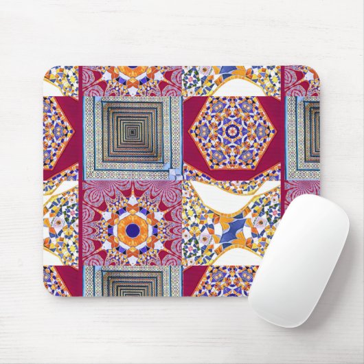 Azulejos Geometric Tiles mit einer CG-Drehung Mousepad (Mit Mouse)