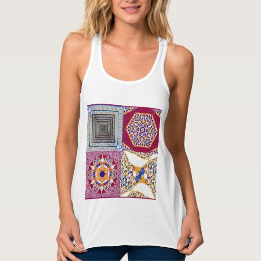 Azulejos Geometric Tiles mit einer CG-Drehung Tank Top (Vorderseite)