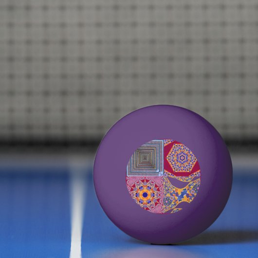 Azulejos Geometric Tiles mit einer CG-Drehung Tischtennisball (Netto)