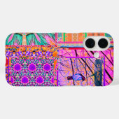 Azulejos Geometric Tiles with Bird of Peace Case-Mate iPhone Hülle (Rückseite (Horizontal))
