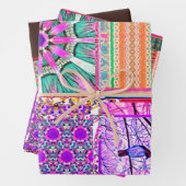 Azulejos Geometric Tiles with Bird of Peace Geschenkpapier Set (Beispiel)