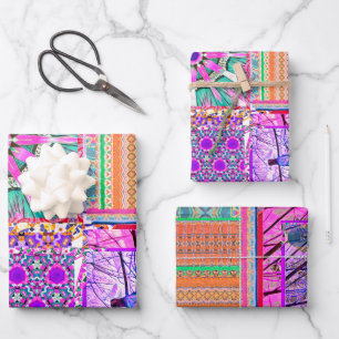 Azulejos Geometric Tiles with Bird of Peace Geschenkpapier Set