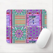 Azulejos Geometric Tiles with Bird of Peace Mousepad (Mit Mouse)