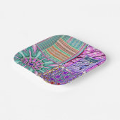 Azulejos Geometric Tiles with Bird of Peace Pappteller (Gewinkelt)