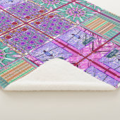 Azulejos Geometric Tiles with Bird of Peace Sherpadecke (3/4)