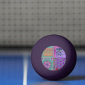 Azulejos Geometric Tiles with Bird of Peace Tischtennisball (Netto)