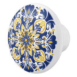 💙 💛 Azulejos Golden Lissabon Keramikknauf