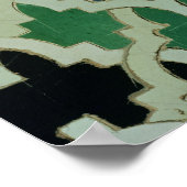 Azulejos Kacheln aus dem Thron der Sultane Poster (Ecke)