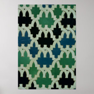 Azulejos Kacheln aus dem Thron der Sultane Poster