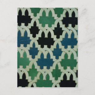 Azulejos Kacheln aus dem Thron der Sultane Postkarte