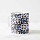 Azulejos Keramik Fliesendesign. Talavera tracery m Kaffeetasse (Vorderseite Links)