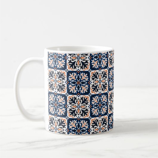 Azulejos Keramik Fliesendesign. Talavera tracery m Kaffeetasse (Links)