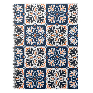 Azulejos Keramik Fliesendesign. Talavera tracery m Notizblock