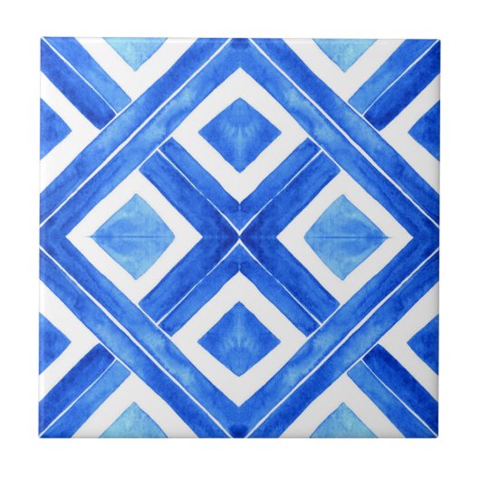 Azulejos Keramik Tile No1, Small (4,25" x 4,25") Fliese (Vorderseite)