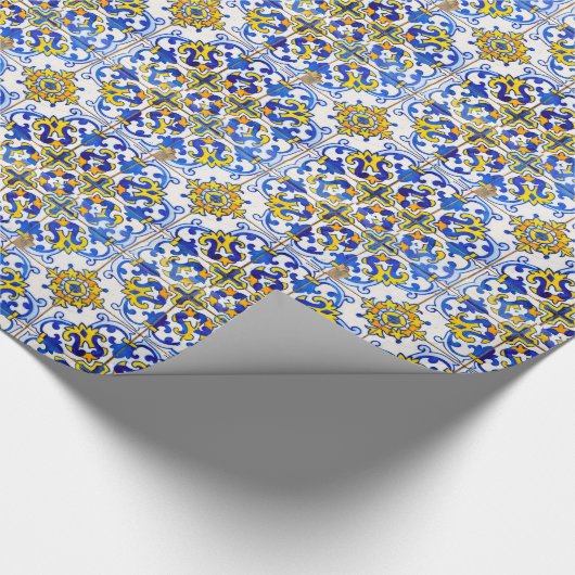 Azulejos-Keramiken Geschenkpapier (Ecke)