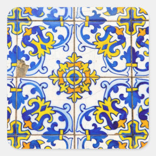 Azulejos Keramikfliesen Quadratischer Aufkleber