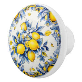 💙 💛 Azulejos Lemon Garland Keramikknauf