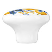 💙 💛 Azulejos Lemon Grove Keramikknauf (Seitenansicht)