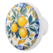💙 💛 Azulejos Lemon Scroll Keramikknauf (Rechts)