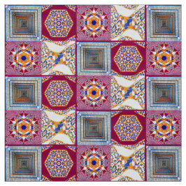 Azulejos mit einer modernen Drehung Stoff