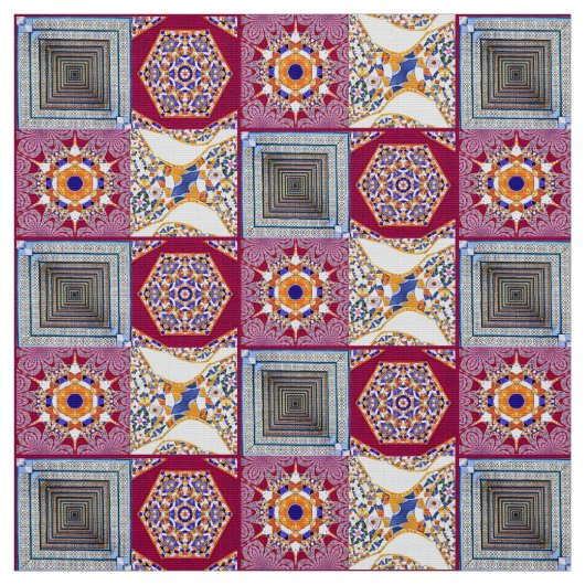 Azulejos mit einer modernen Drehung Stoff (Muster)