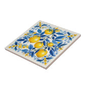 💛 💙 Azulejos mit Zitronen in blau und gelb Fliese (Seite)