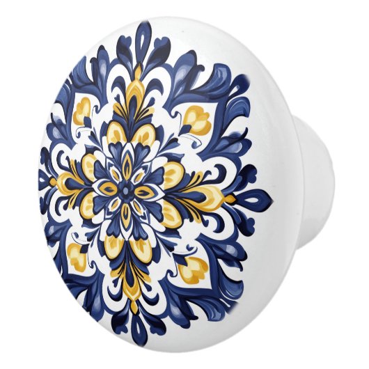 💙 💛 Azulejos Porto Radiance Keramikknauf (Rechts)