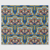 Azulejos portugal nahtlose Muster Geschenkpapier (Flach)