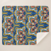 Azulejos portugal nahtlose Muster Sherpadecke (Vorderseite (Horizontal))