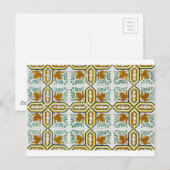Azulejos, portugiesische Tiles Postkarte (Vorne/Hinten)