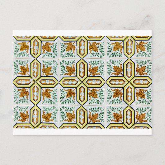 Azulejos, portugiesische Tiles Postkarte (Vorderseite)